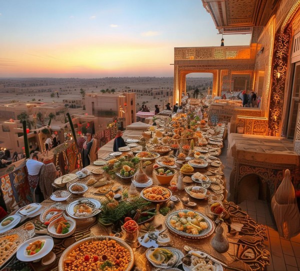 天际之眼，埃及酒店的美食天堂